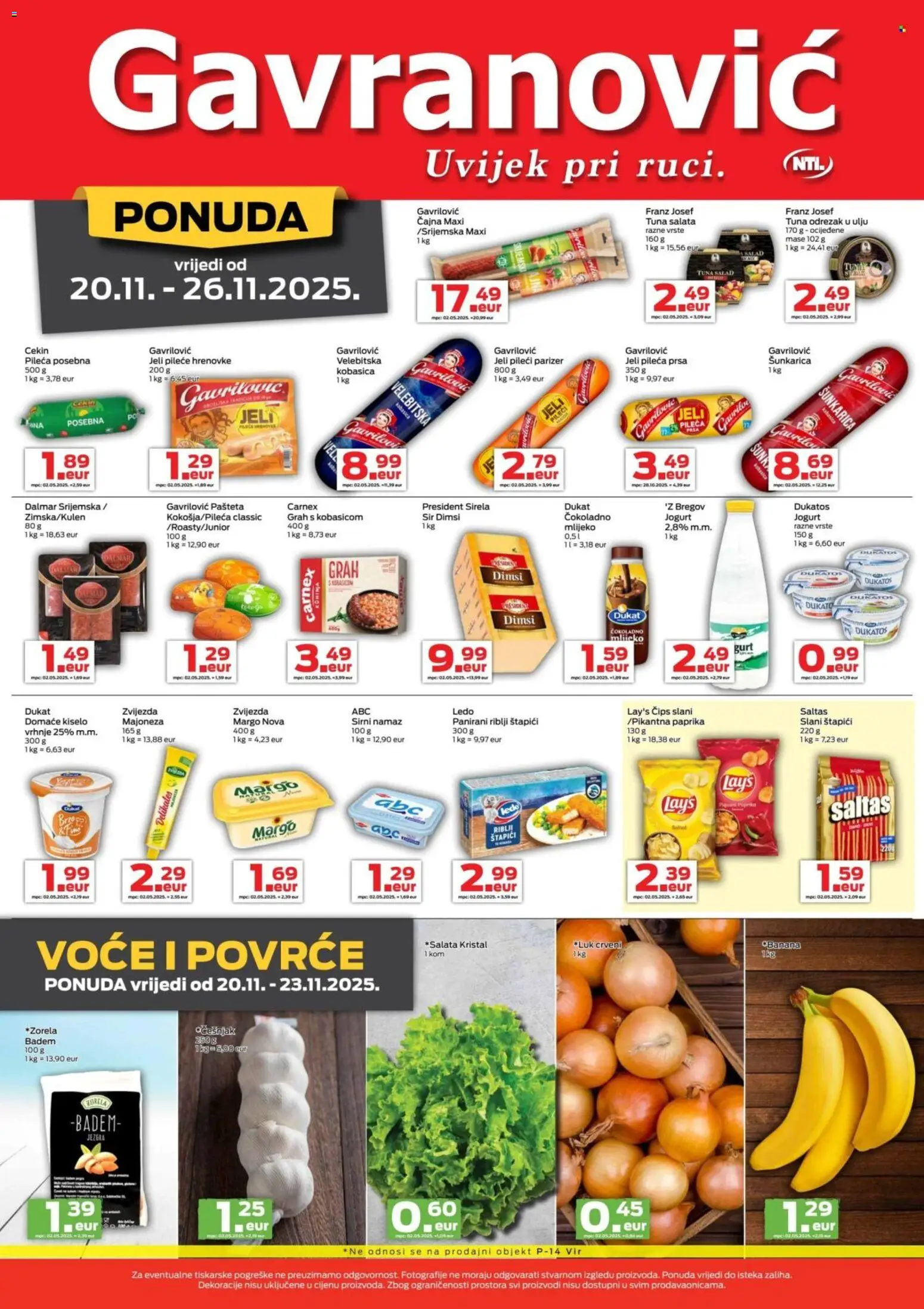 Gavranović katalog | vrijedi od 20.11.2025 | Stranica: 2 | Proizvodi: Grah, Paprika, Štapići, Namaz