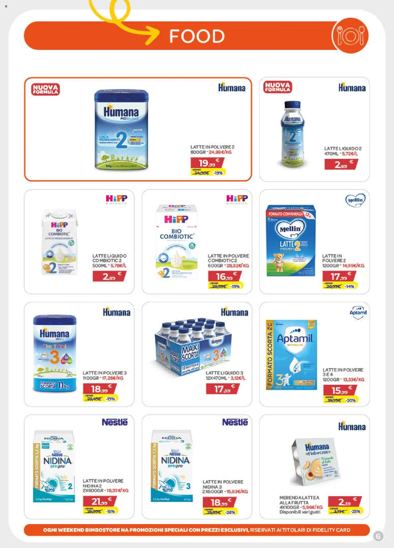 Volantino Bimbo store del 05.03.2026 | Pagina: 6 | Prodotti: Latte