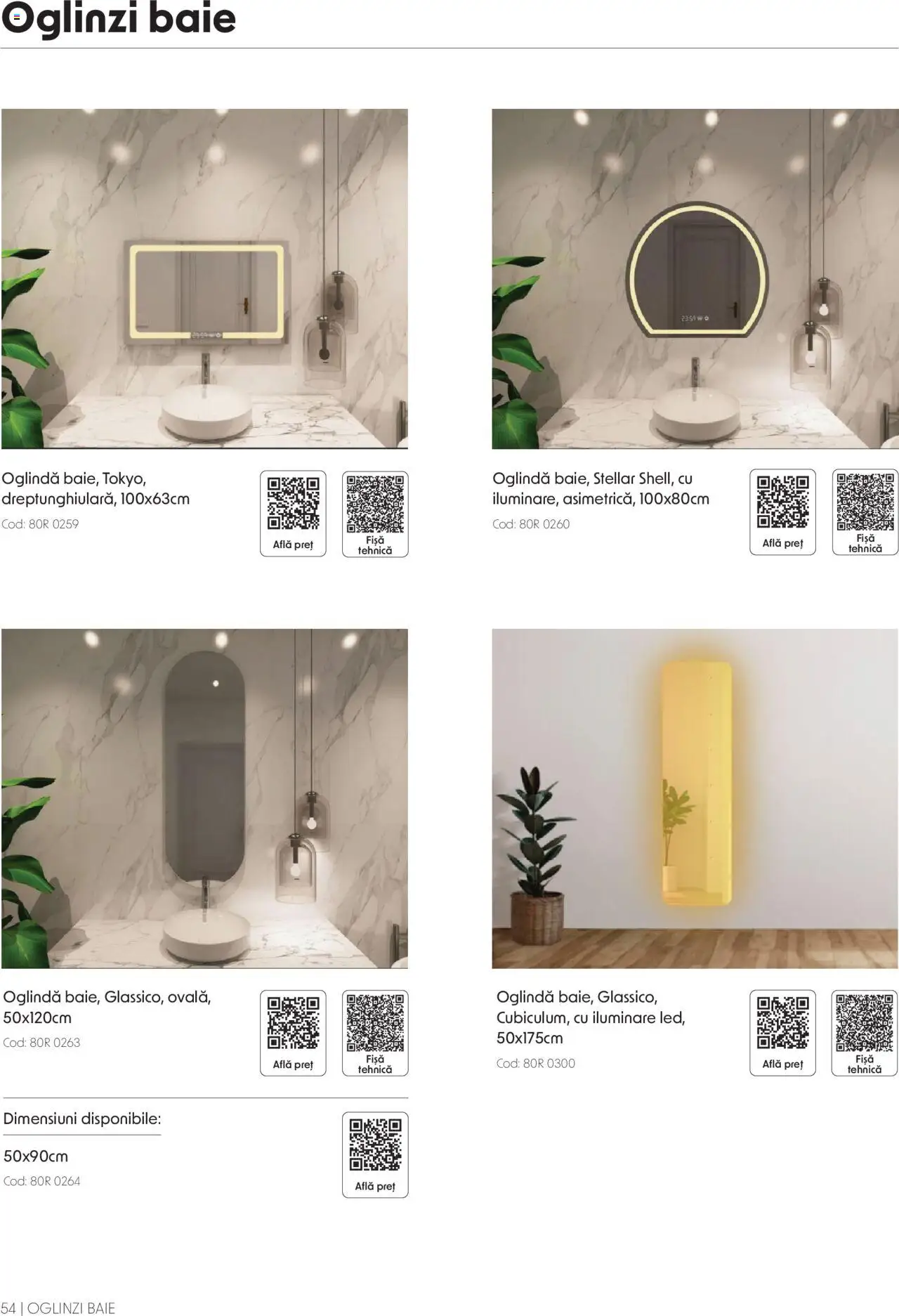 Catalog Romstal – valabil de la 25.11.2024 | Pagină: 54 | Produse: Oglindă