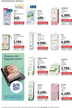 DM Drogerie Markt akciós újság - amely érvényes a következő dátumtól: 09.04.2026 | Oldal: 14 | Termékek: Natúrkozmetikum, Arckrém