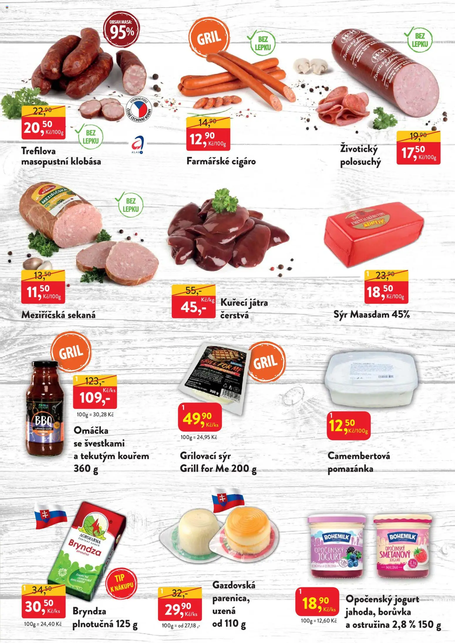 MP Krásno leták od 27.04.2026 | Strana: 3 | Produkty: Opočenský jogurt, Jogurt, Klobása, Bryndza