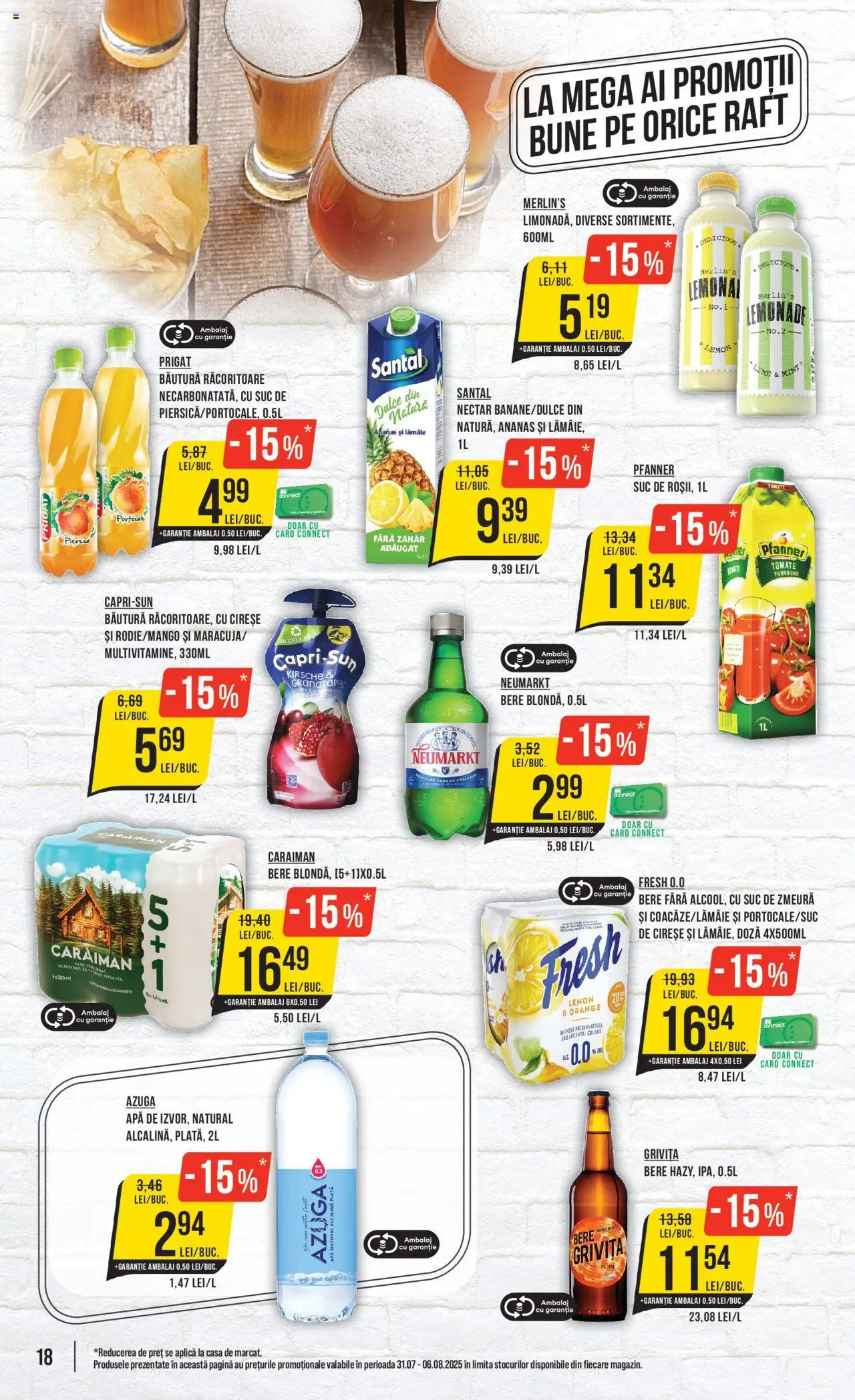 Catalog Mega Image – valabil de la 31.07.2025 | Pagină: 18 | Produse: Piersică, Lime, Raft, Portocale