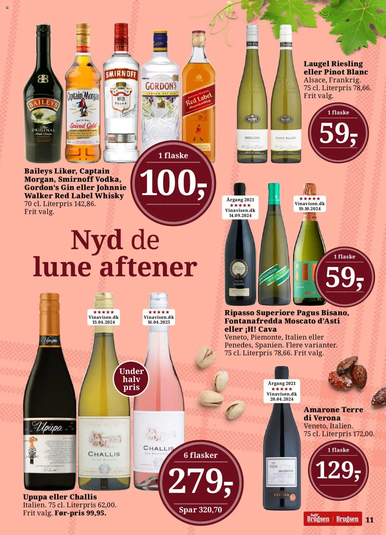 Dagli'Brugsen Tilbudsavis gyldig fra 04.07.2025 | Side: 12 | Produkter: Amendoins, Vin, Gin, Vodka