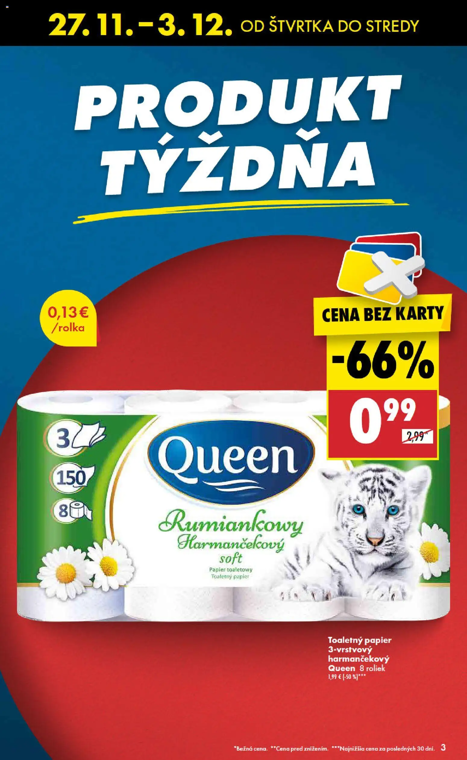Nové Biedronka akcie – leták je platný od 27.11.2025 | Strana: 3 | Produkty: Toaletný papier