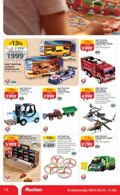 Auchan - Akciós újság Szupermarket - amely érvényes a következő dátumtól: 24.10.2025 | Oldal: 14