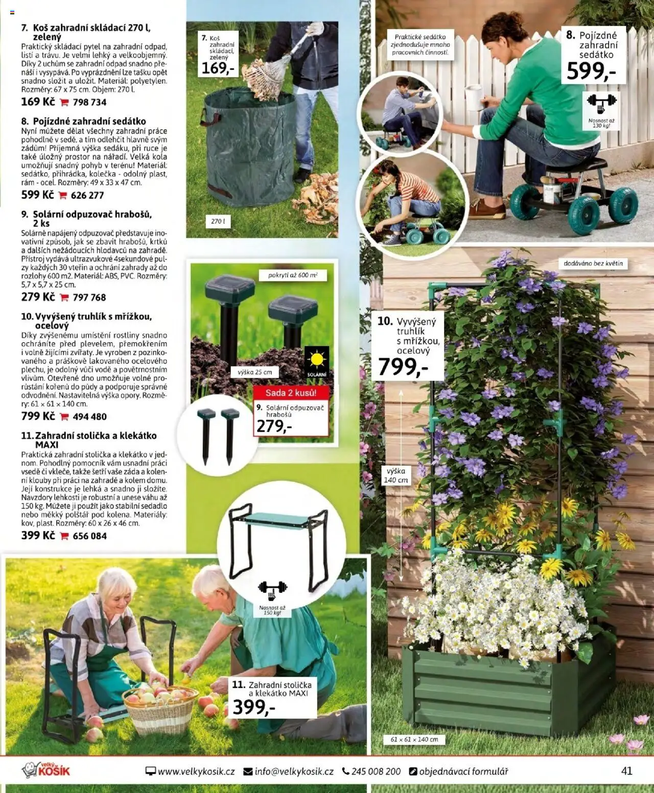 Velký Košík katalog září od 01.09.2025 | Strana: 41 | Produkty: Stolička, Koš, Kola, Odpuzovač