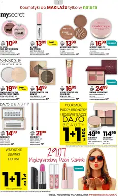 Drogerie Natura Gazetka od 23.07.2025 | Strona: 3 | Produkty: Kosmetyki, Puder, Bronzer, Róż