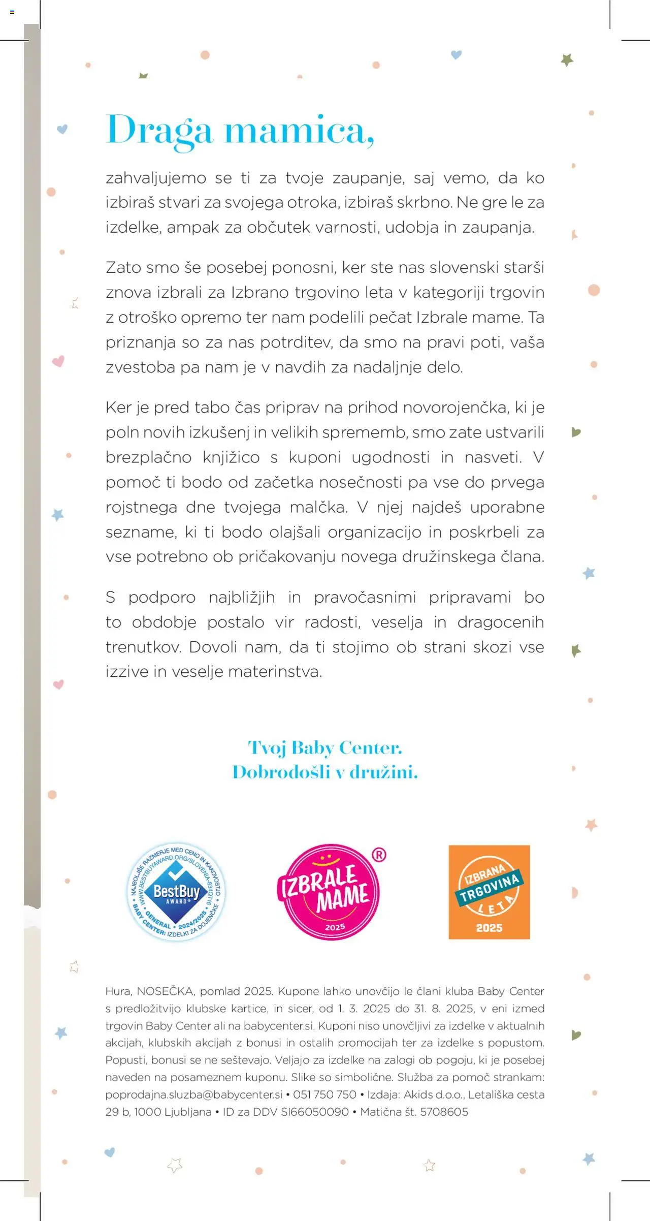 Baby center katalog nosečka │ velja od 01.07.2025 | Stran: 3
