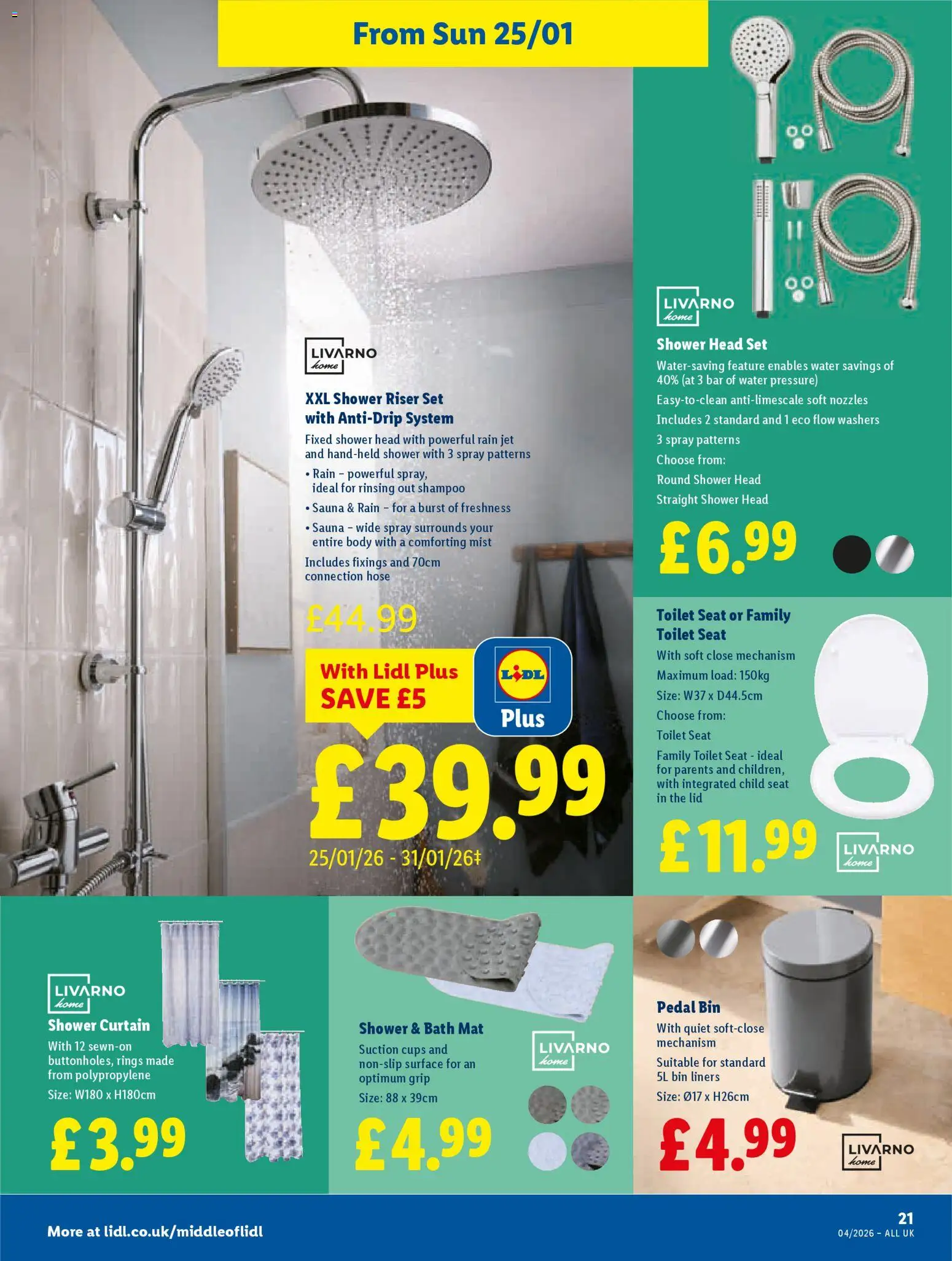 {H1} | Page: 21 | Products: Toilet, Bath, Shampoo, Calvados