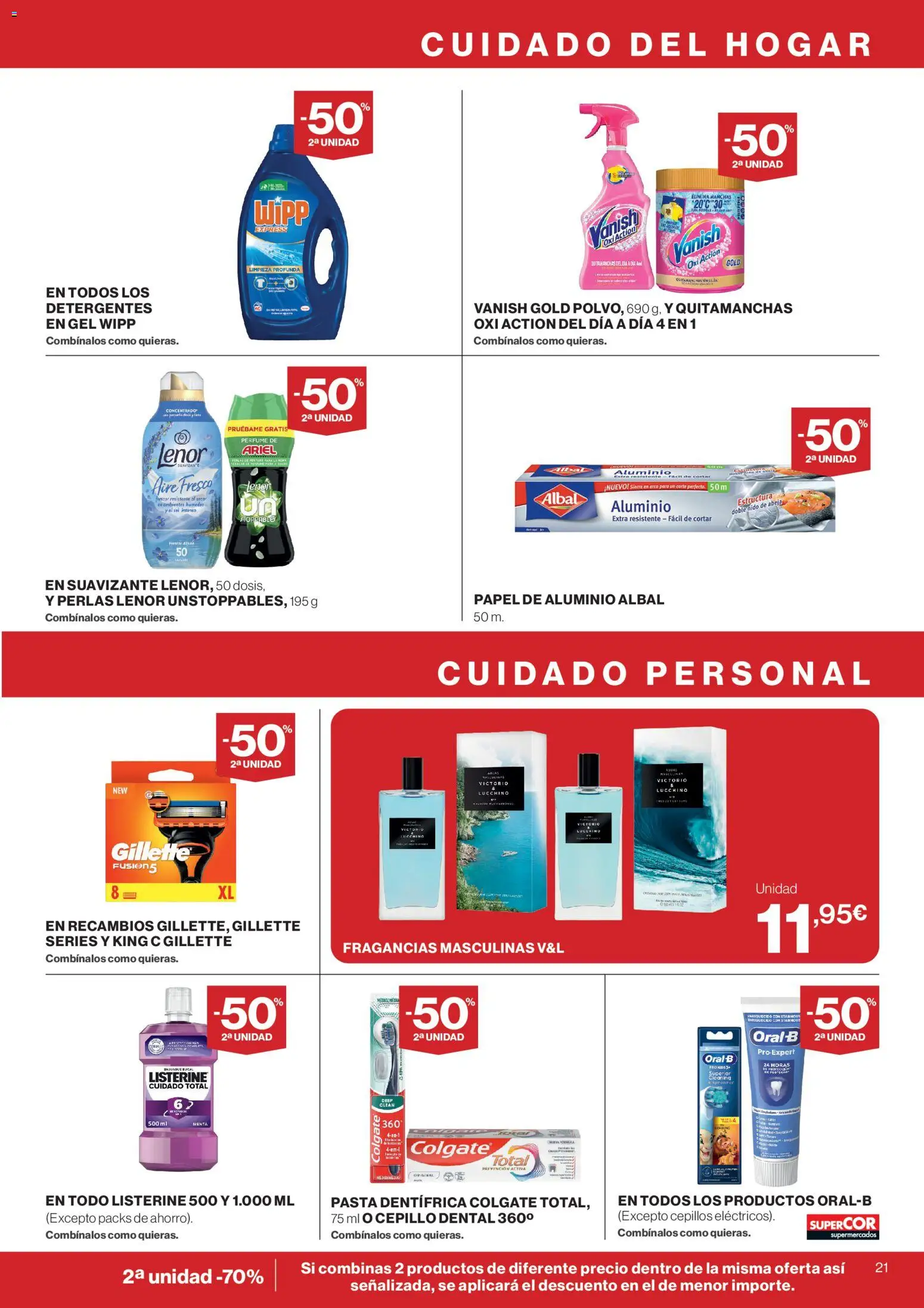 Supercor Canarias │ válido desde el 12.03.2026 | Página: 21 | Productos: Perfume, Cepillo, Enjuague bucal, Quitamanchas