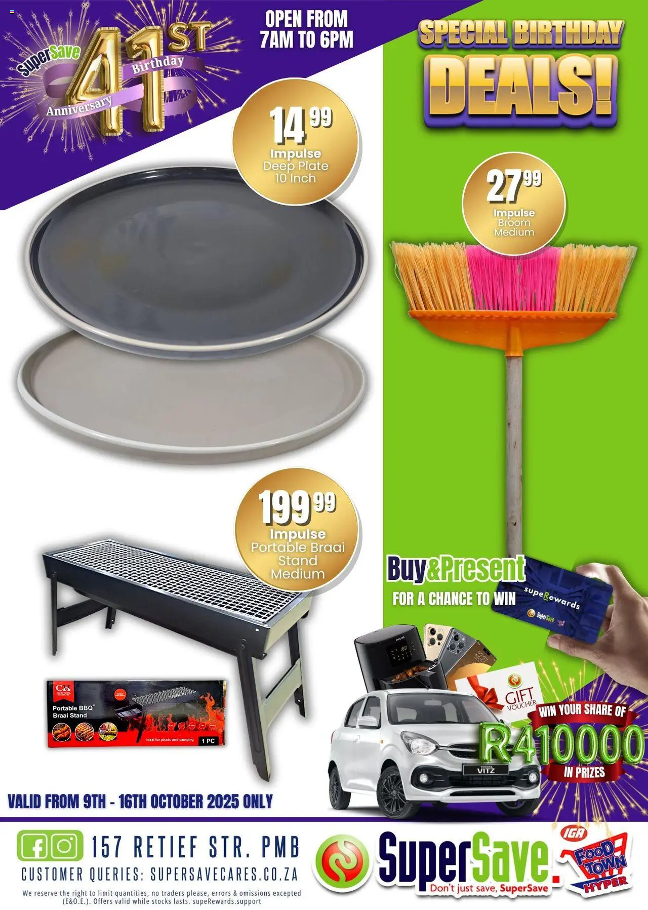 New Super Save catalogue – valid from 09.10.2025 | Page: 113 | Products: PC, Plate, Broom