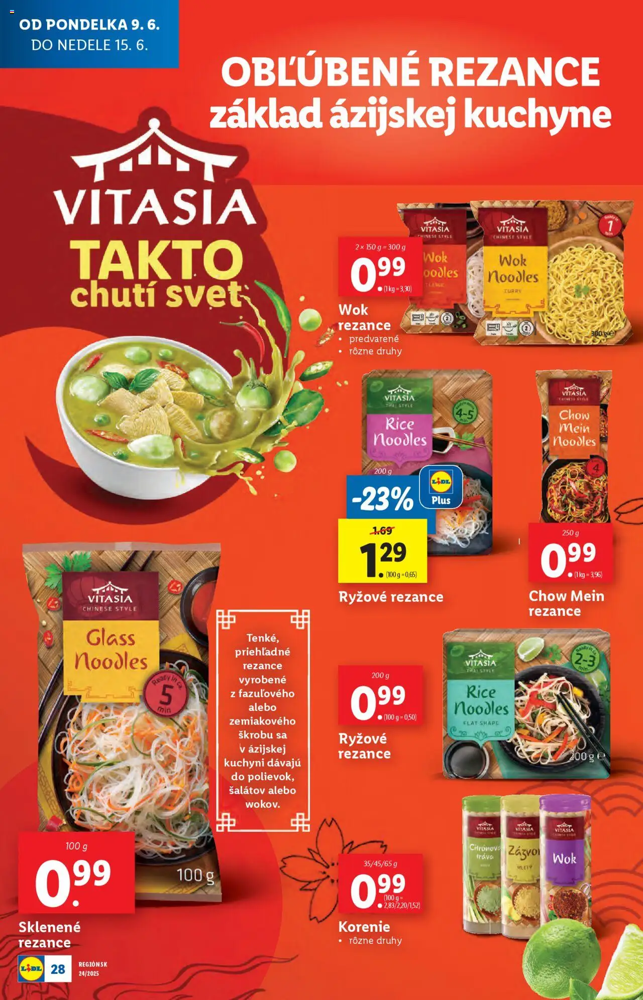 Lidl leták │ platný od 09.06.2025 | Strana: 32 | Produkty: Kuchyne, Rezance, Korenie