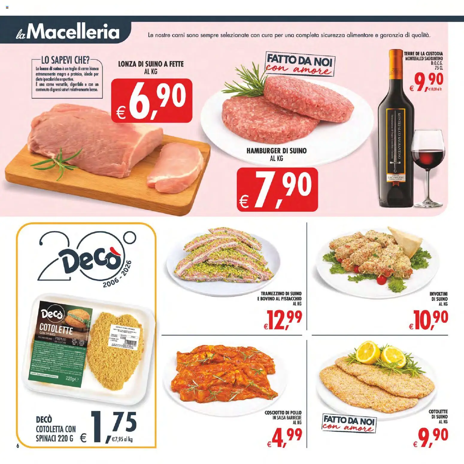 Volantino Decò del 17.03.2026 | Pagina: 6 | Prodotti: Bovino, Barbecue, Spinaci, Salsa barbecue
