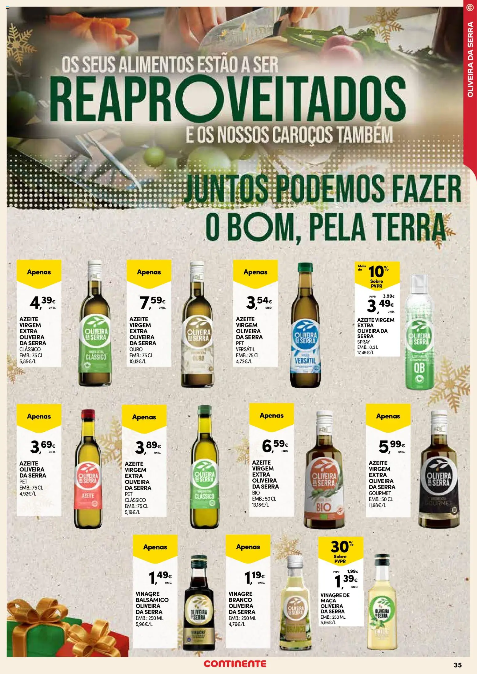 Continente - Açores: Natal │ válido de 11.12.2025 | Página: 35 | Produtos: Vinagre, Azeite, Vinagre branco, Maça
