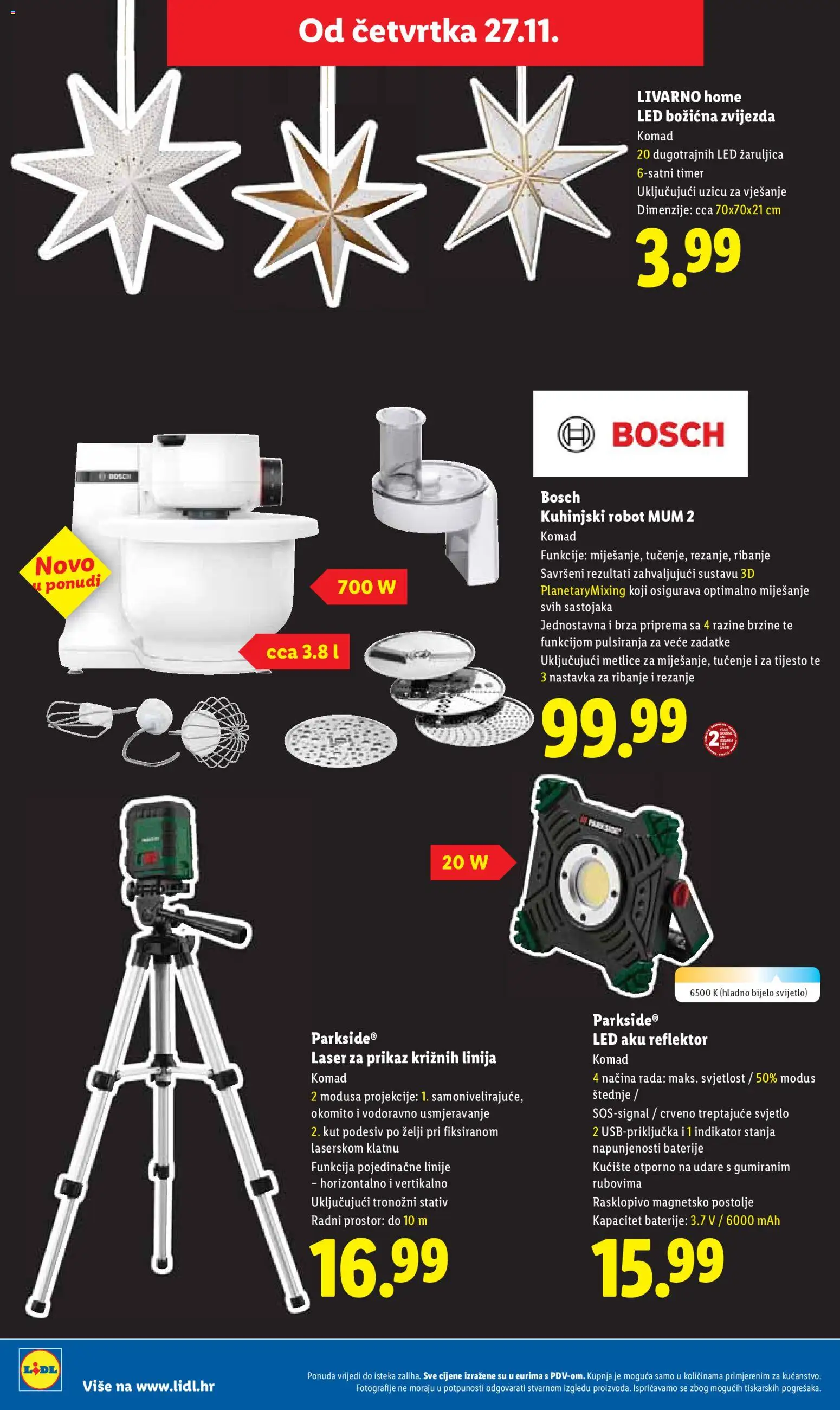 Lidl katalog | vrijedi od 27.11.2025 | Stranica: 4 | Proizvodi: Robot, Baterije, Reflektor, Parkside