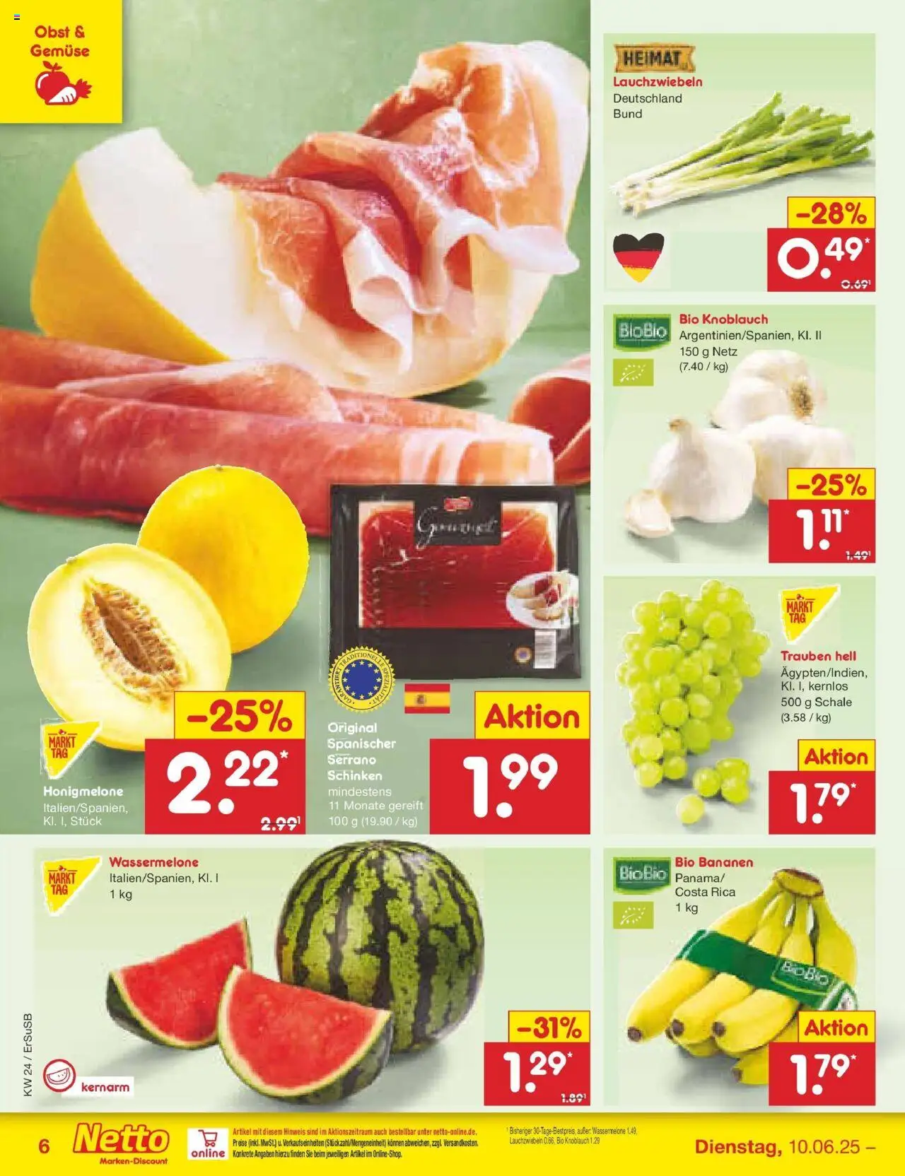 Netto Marken-Discount prospekt Erfurt	 - gültig ab dem 10.06.2025 | Seite: 6