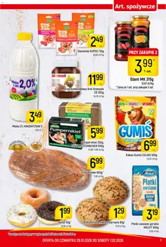 Pogląd oferty "Piotruś Pan Gazetka" - ważna od 29.01.2026 | Strona: 7 | Produkty: Pumpernikiel, Płatki owsiane, Mleko, Chleb
