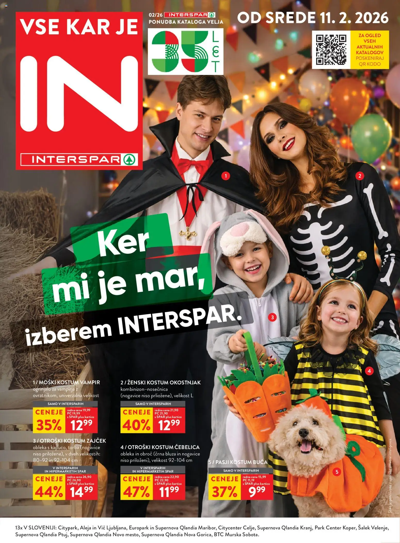 Novi Spar katalog ponudbe – veljaven od 11.02.2026 | Stran: 1 | Izdelki: Torba, Bluza, Nogavice, Obleka