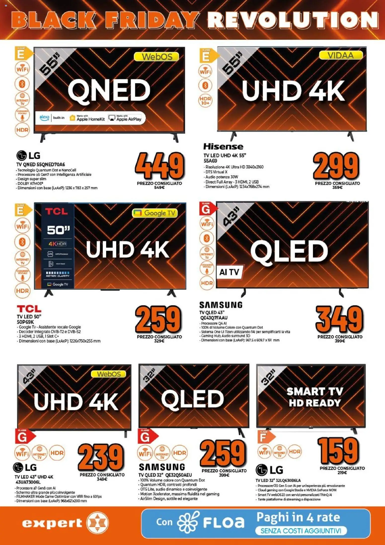 Volantino Expert del 24.11.2025 | Pagina: 14 | Prodotti: Schermo, TV, Audio, Samsung