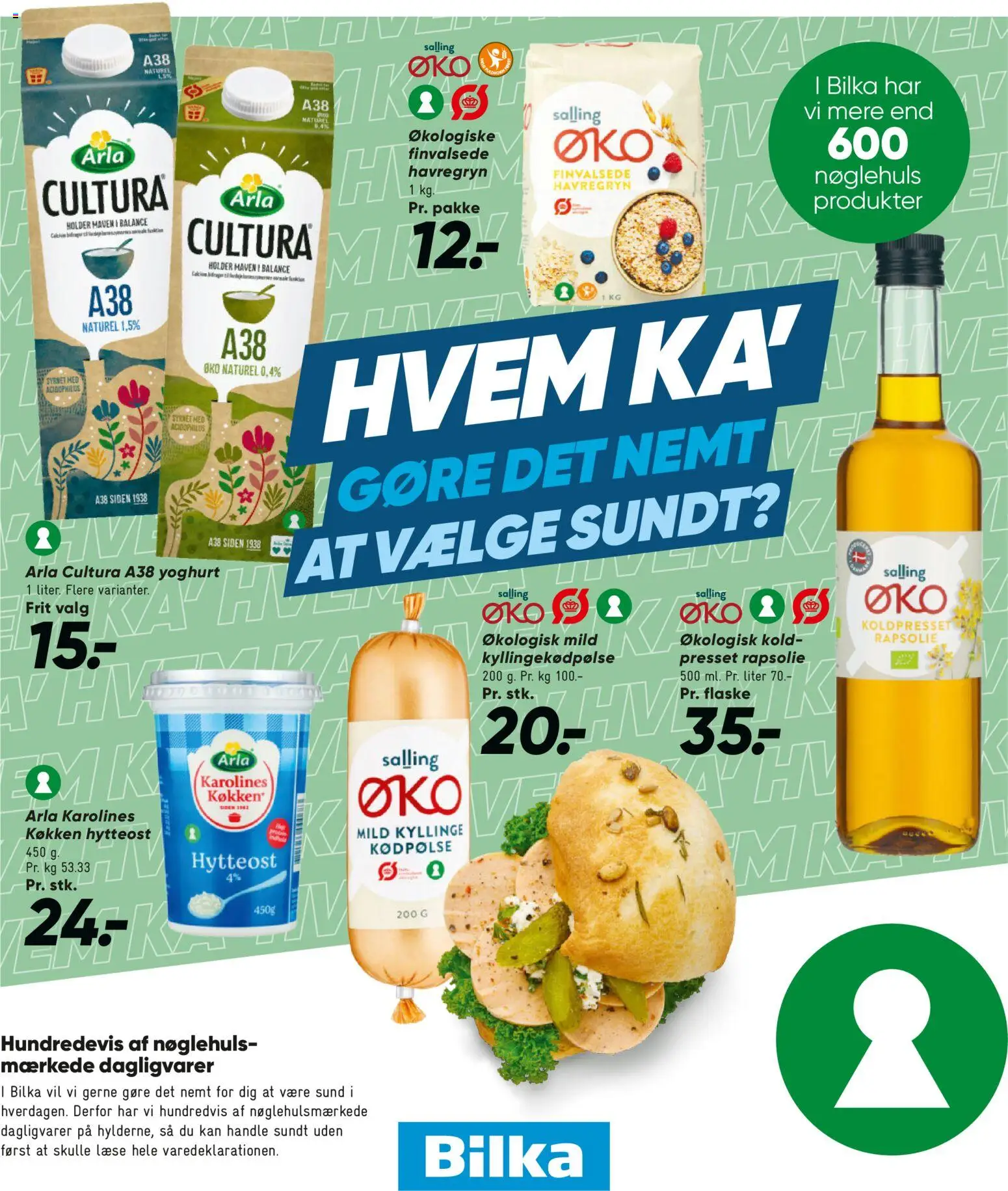 Bilka tilbudsavis – gyldig fra 30.01.2026 | Side: 32 | Produkter: Rapsolie, Hytteost, Havregryn, Is