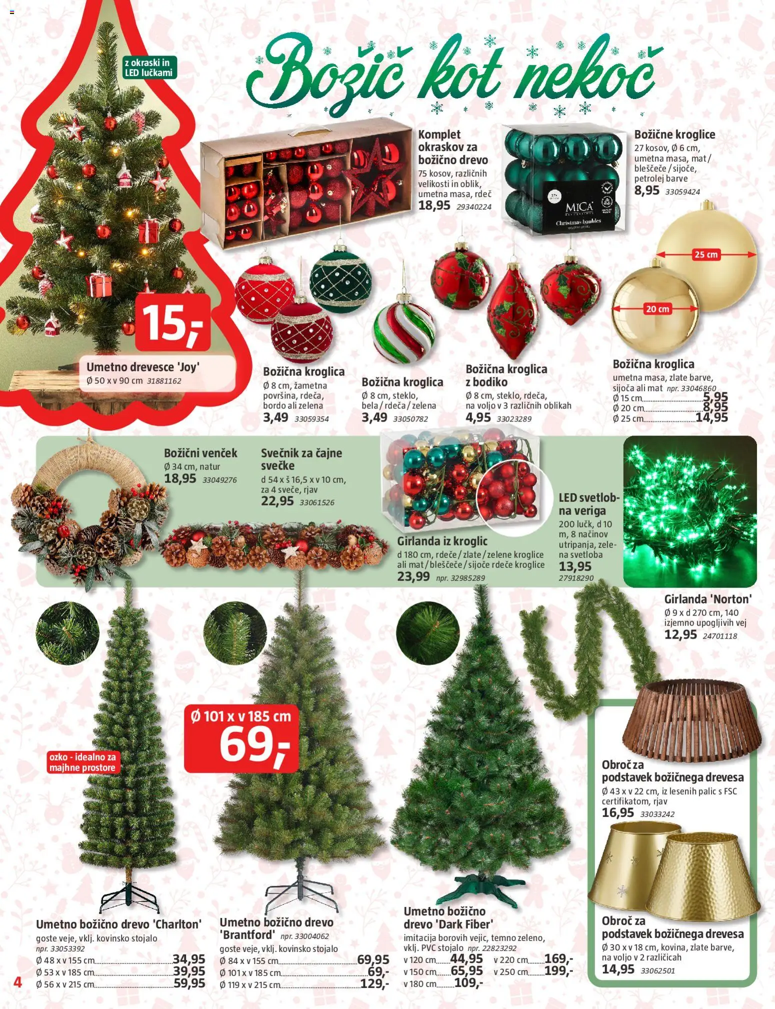 Novi Bauhaus katalog ponudbe – veljaven od 27.11.2025 | Stran: 4 | Izdelki: Svečnik, Zelena