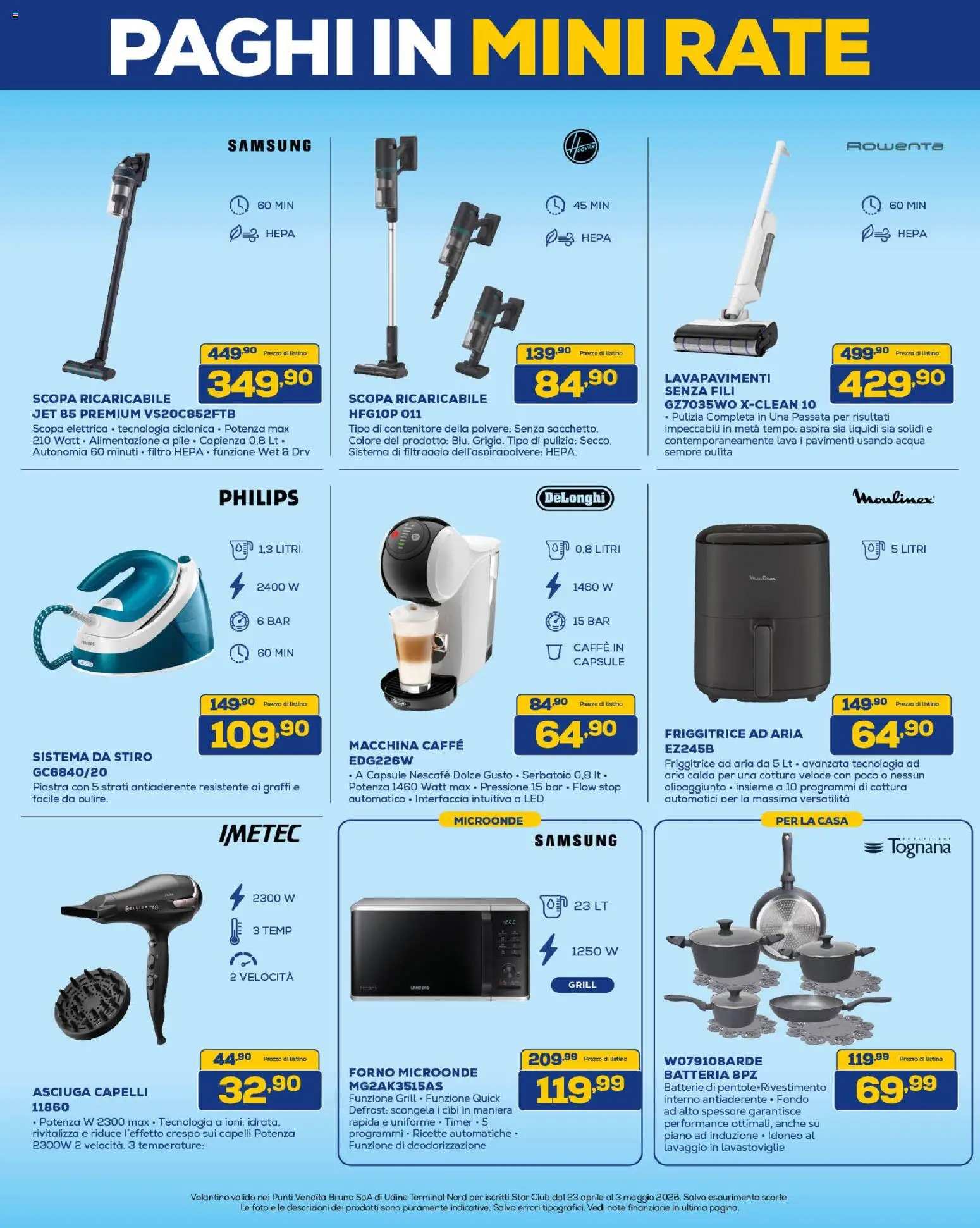 Volantino Euronics del 23.04.2026 | Pagina: 7 | Prodotti: Microonde, Caffè, Lavastoviglie, Contenitore