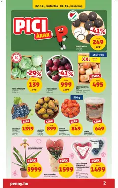 DATOLYA PARADICSOM*, I. osztály csomagolt 500 g, 1698 Ft/kg - amely érvényes a következő dátumtól: 12.02.2026 | Oldal: 2