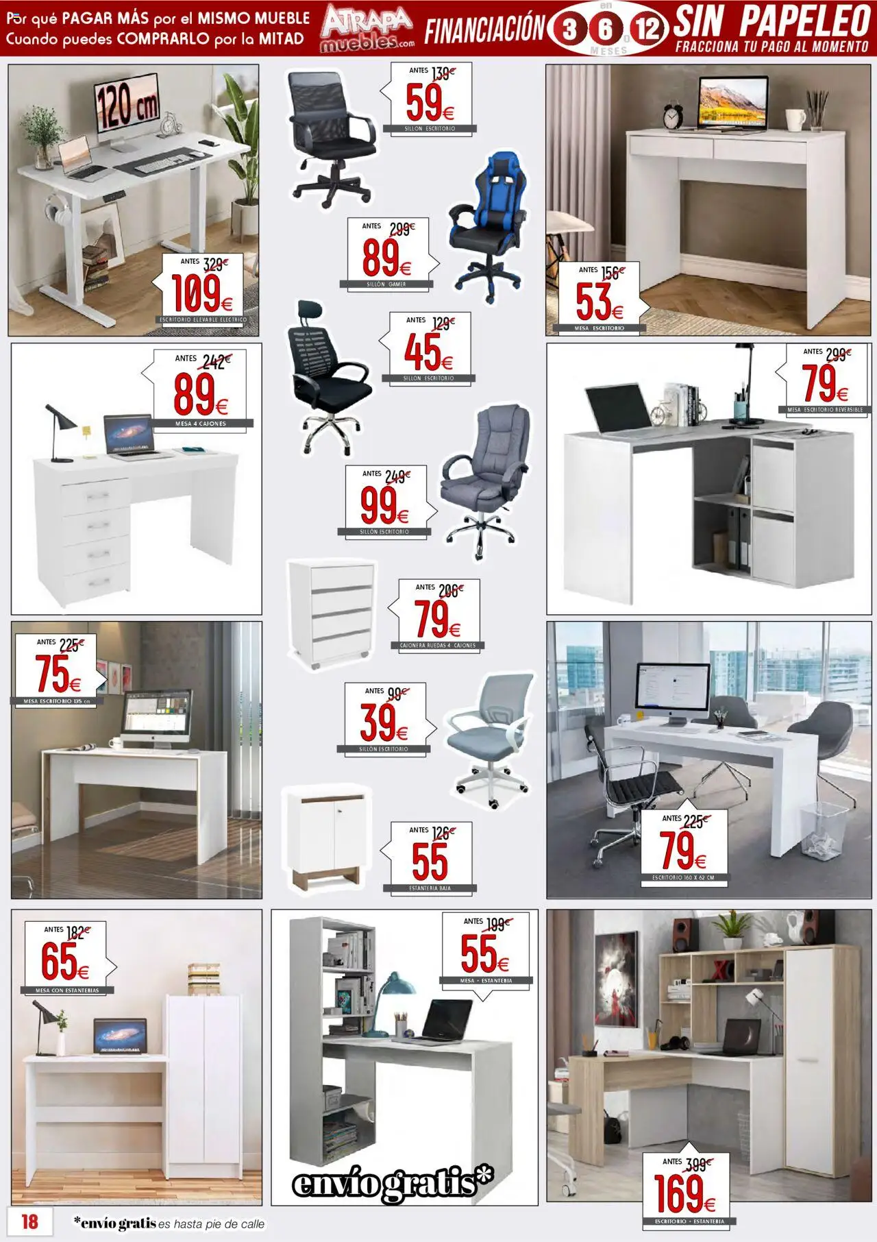 Atrapa Muebles folleto │ válido desde el 01.10.2025 | Página: 18 | Productos: Cajonera, Sillón, Mesa