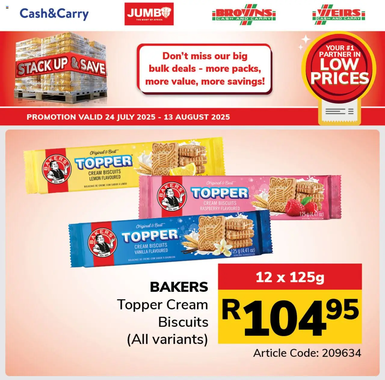 Jumbo Refreshments Specials │ valid from 24.07.2025 | Page: 12 | Products: Biscuits, Cream, Lemon