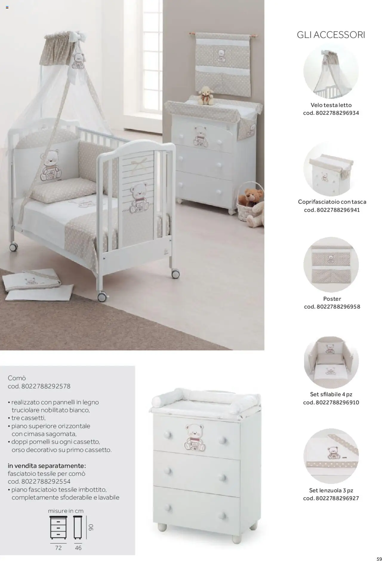 Volantino Prenatal del 01.01.2025 | Pagina: 52 | Prodotti: Letto, Fasciatoio, Lenzuola