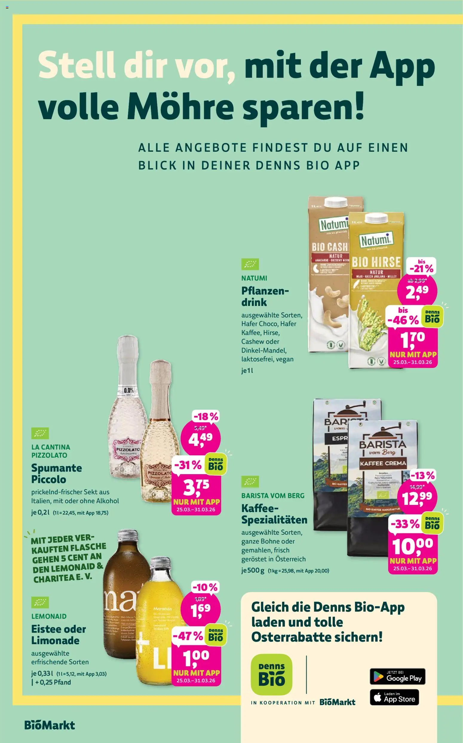 BioMarkt Prospekt 	 – gültig ab 25.03.2026 | Seite: 2 | Produkte: Kaffee, Sekt, Limonade