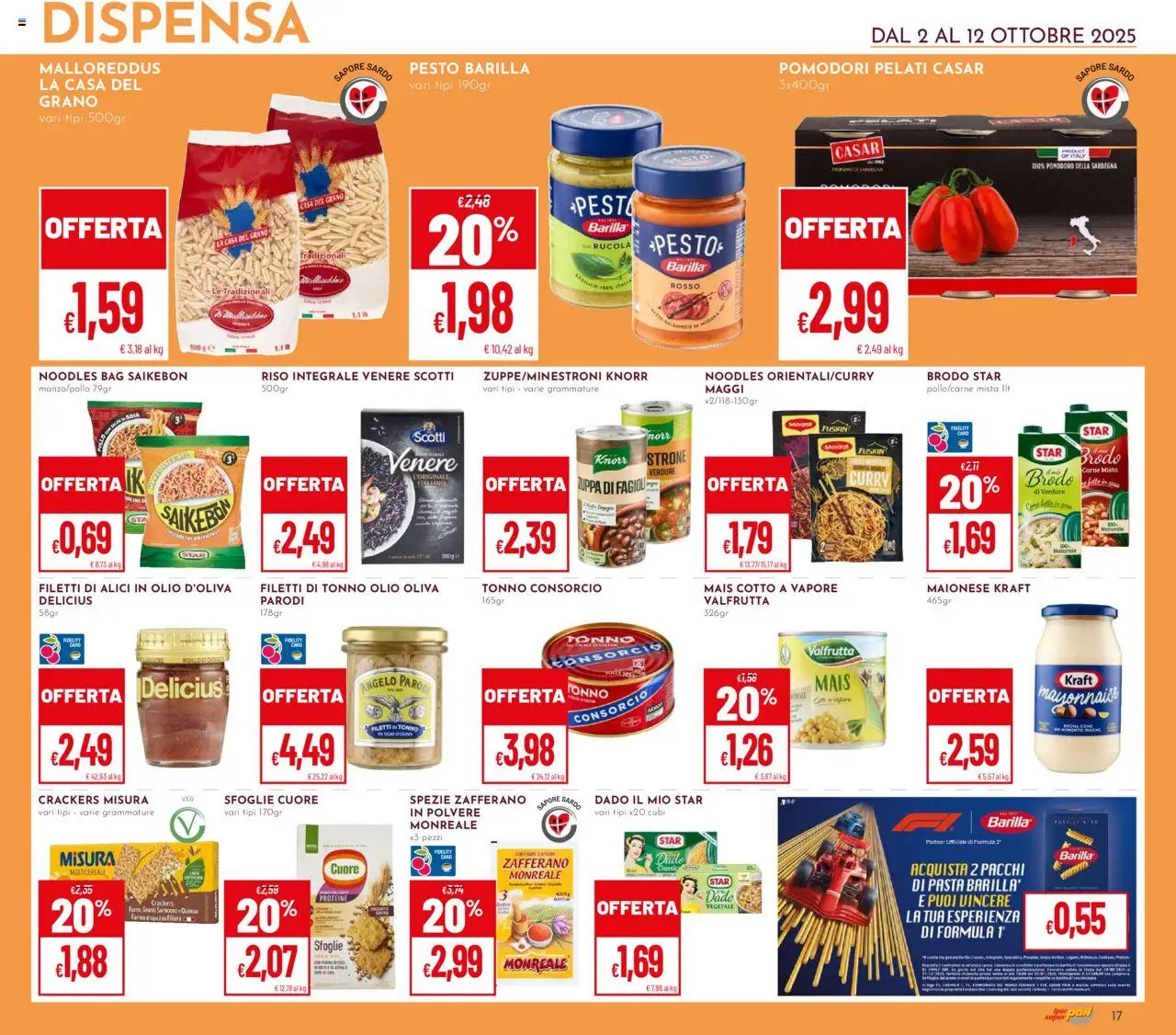 Volantino Pan del 02.10.2025 | Pagina: 17 | Prodotti: Maionese, Olio, Pesto, Profumo
