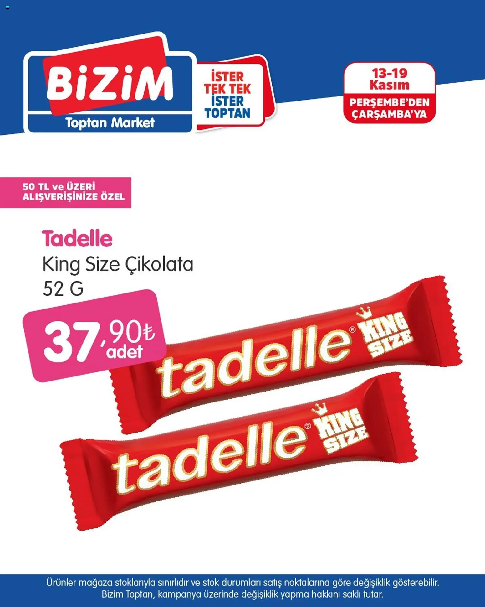 Bizim Toptan Katalog - 13.11.2025 tarihinden itibaren geçerlidir | Sayfa: 1 | Ürünler: Çikolata