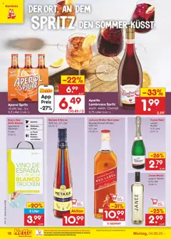 Netto Marken-Discount Prospekt 	 - gültig ab dem 04.08.2025 | Seite: 28 | Produkte: Whisky, Box, Metaxa, Johnnie walker
