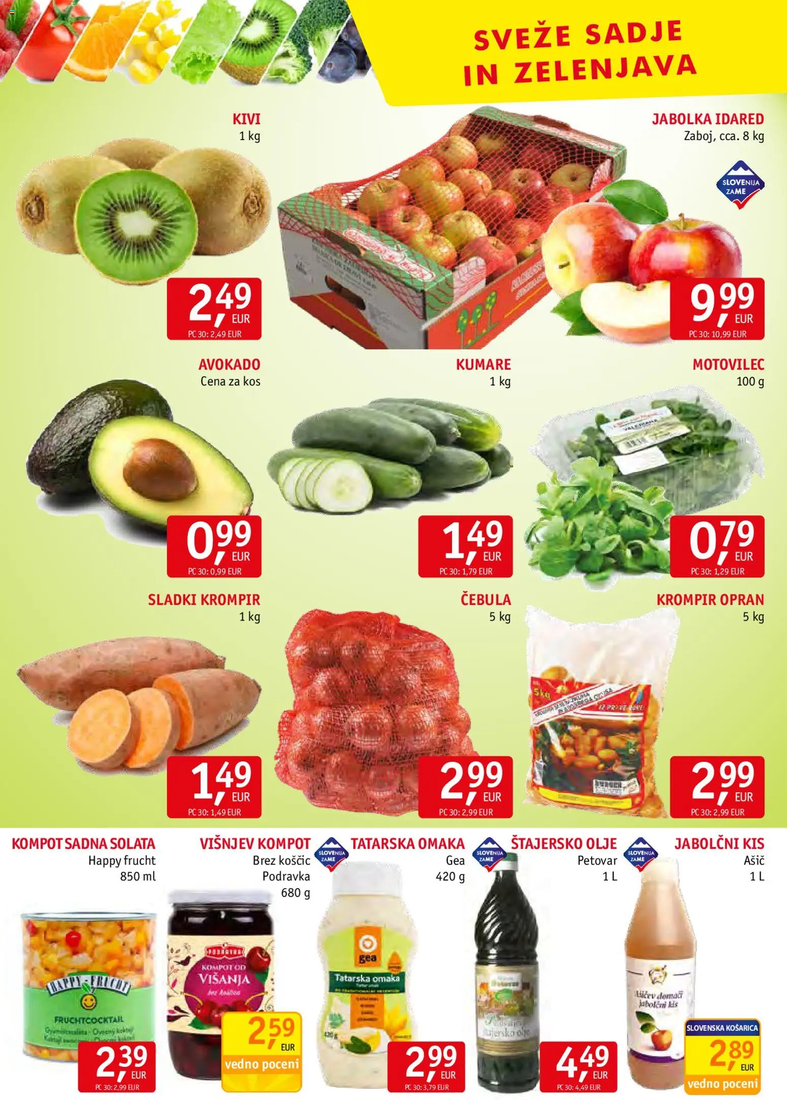 Novi Jager katalog ponudbe – veljaven od 08.04.2026 | Stran: 8 | Izdelki: Kos, Cebula, Sadje, Omaka