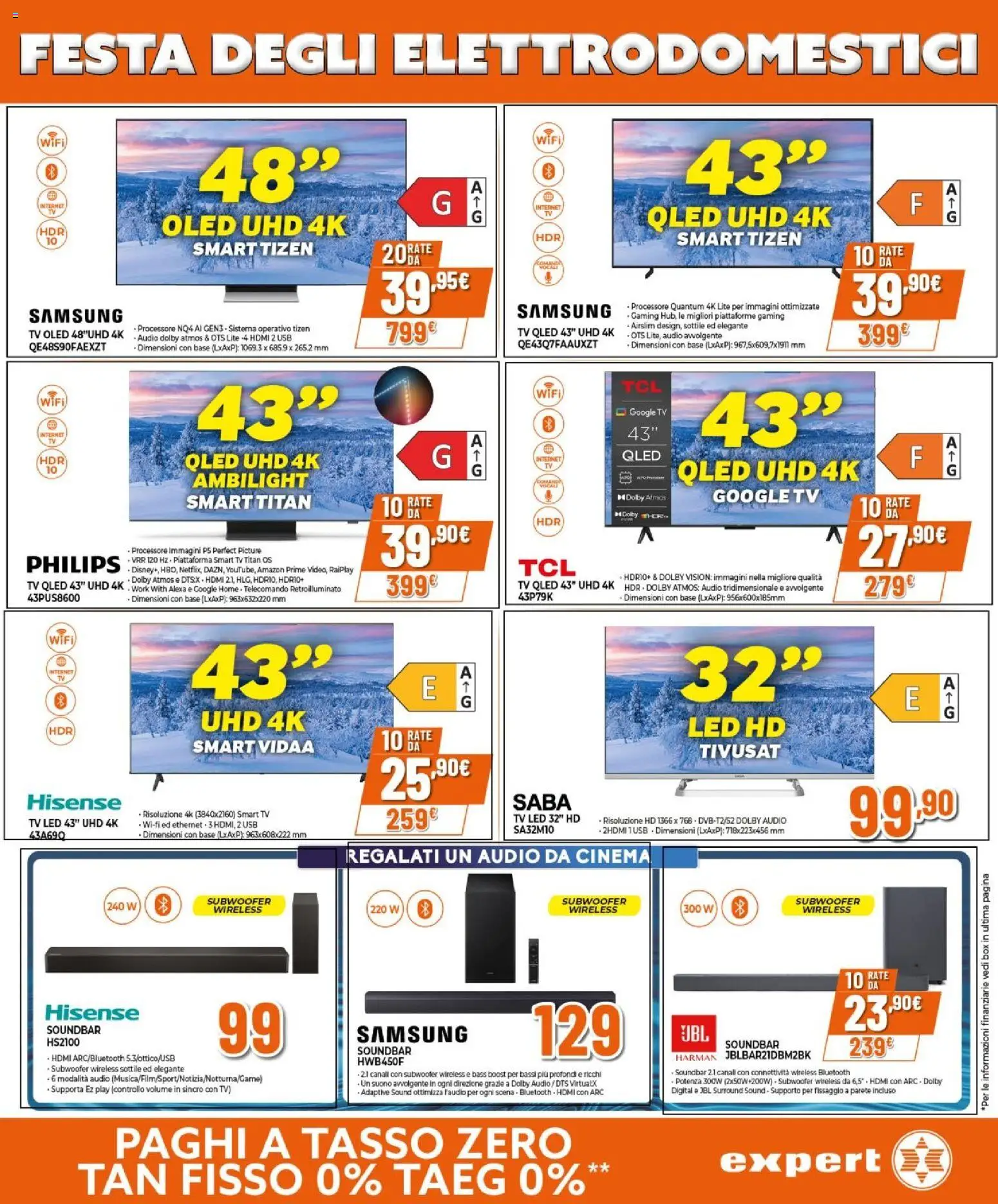 Volantino Expert del 12.03.2026 | Pagina: 19 | Prodotti: smart TV, Audio, USB, Samsung