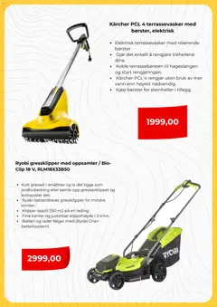 Forhåndsvisning av Clas Ohlson kundeavis gyldig fra 22.04.2026 | Side: 2 | Produkter: Gressklipper, Batteri, Вермішель, Tourne-disque