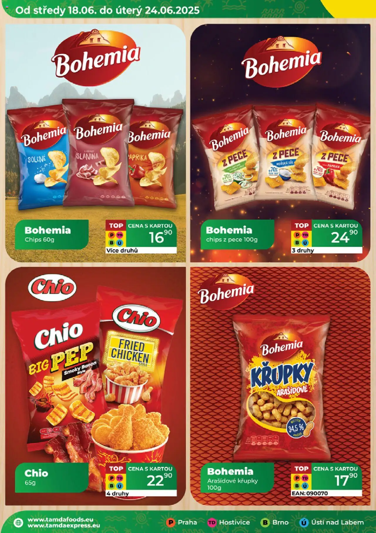 Tamda Foods leták od 18.06.2025 | Strana: 14 | Produkty: Paprika, Křupky, Slanina, Bohemia chips