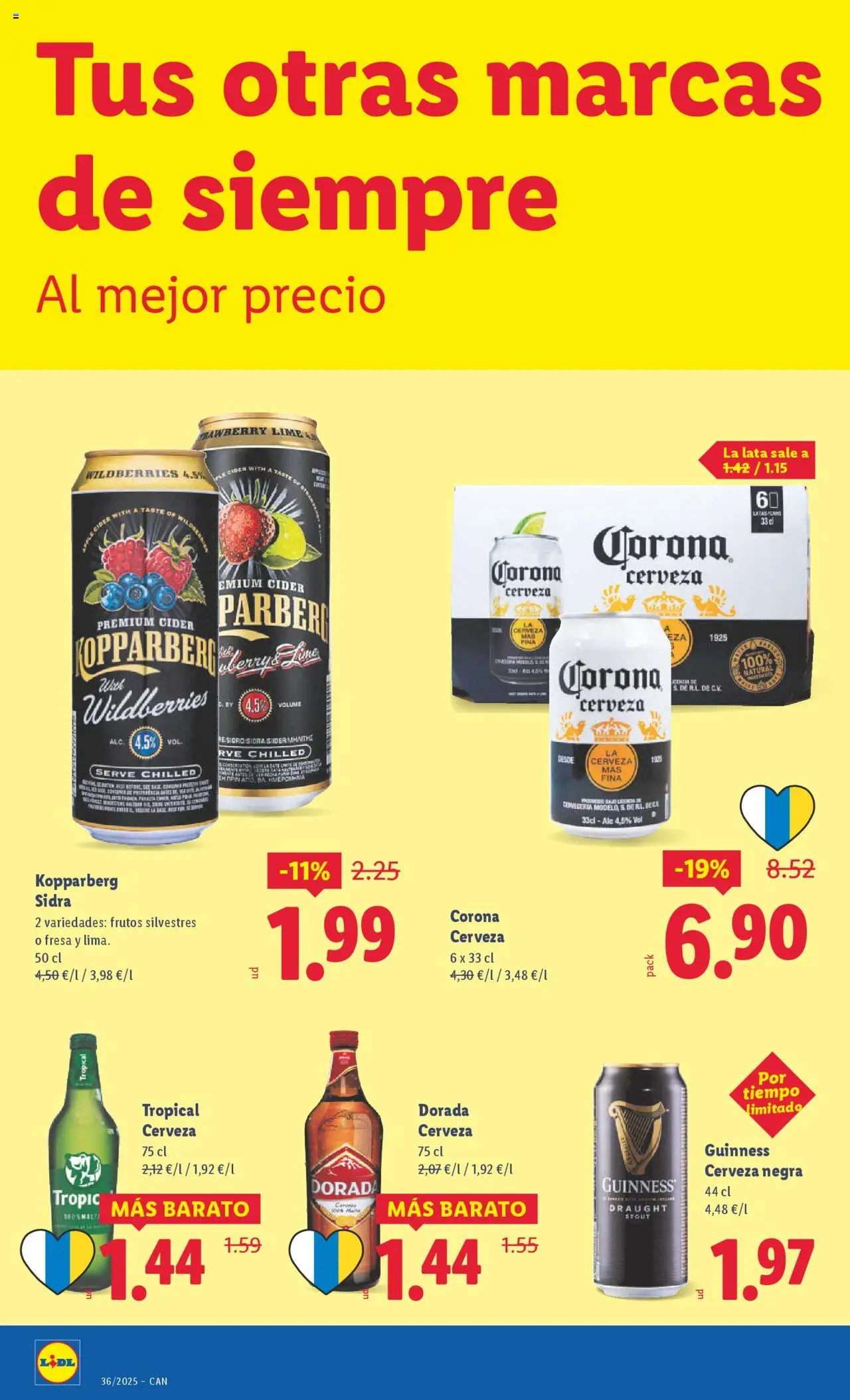 Lidl - Canarias │ válido desde el 01.09.2025 | Página: 28 | Productos: Cerveza