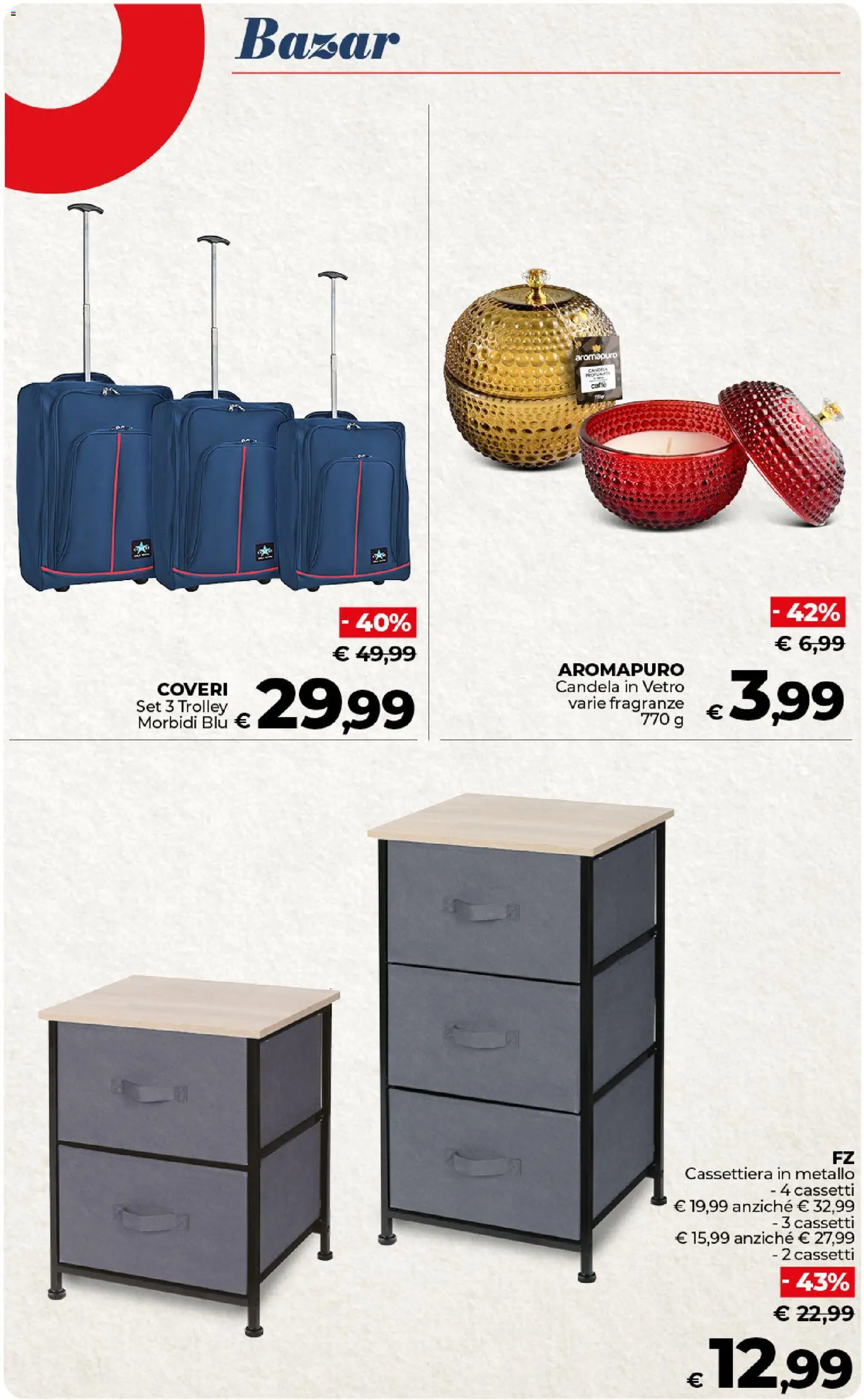 Volantino COOP del 17.01.2026 | Pagina: 51 | Prodotti: Caffè, Trolley, Cassettiera, Candela