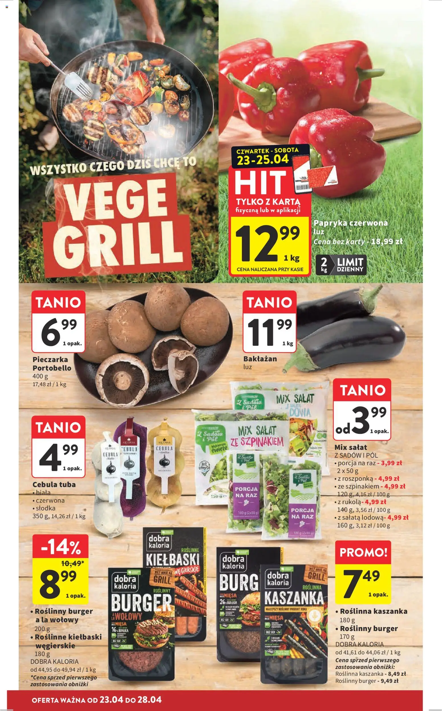 Intermarche gazetka od 23.04.2026 | Strona: 10 | Produkty: Papryka, Rukola, Roszponka, Papryka czerwona