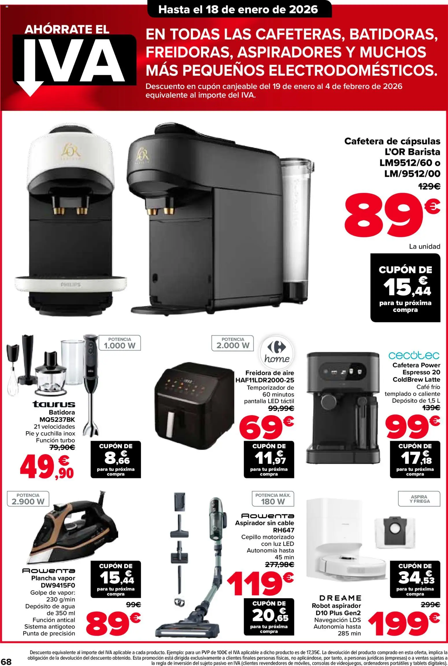 Carrefour folleto │ válido desde el 15.01.2026 | Página: 78 | Productos: Café, Cable, Robot, Aspirador