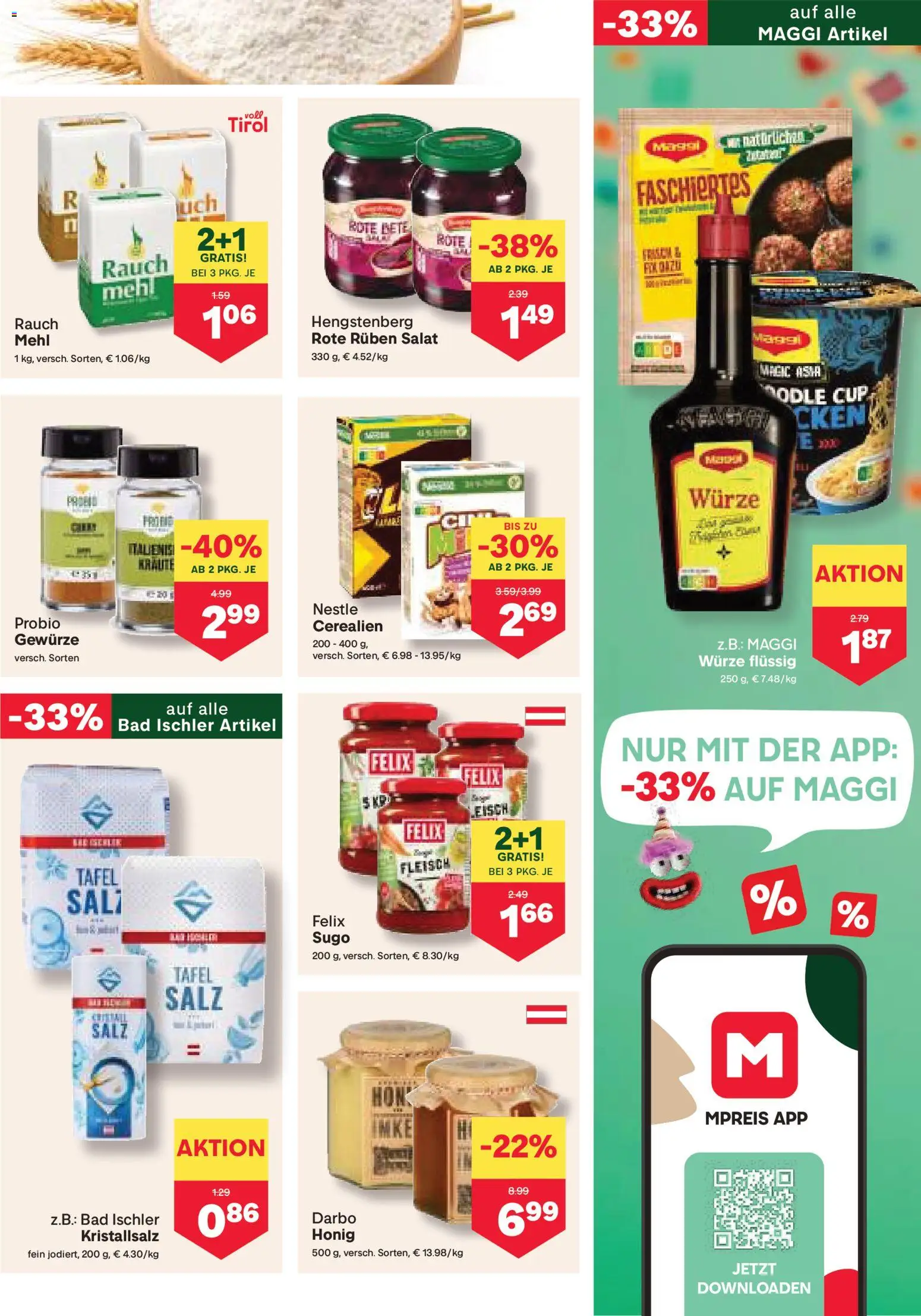 MPREIS Lenzing gültig ab 27.02.2026 | Seite: 9 | Produkte: Salat, Gewürze, Bad, Fisch