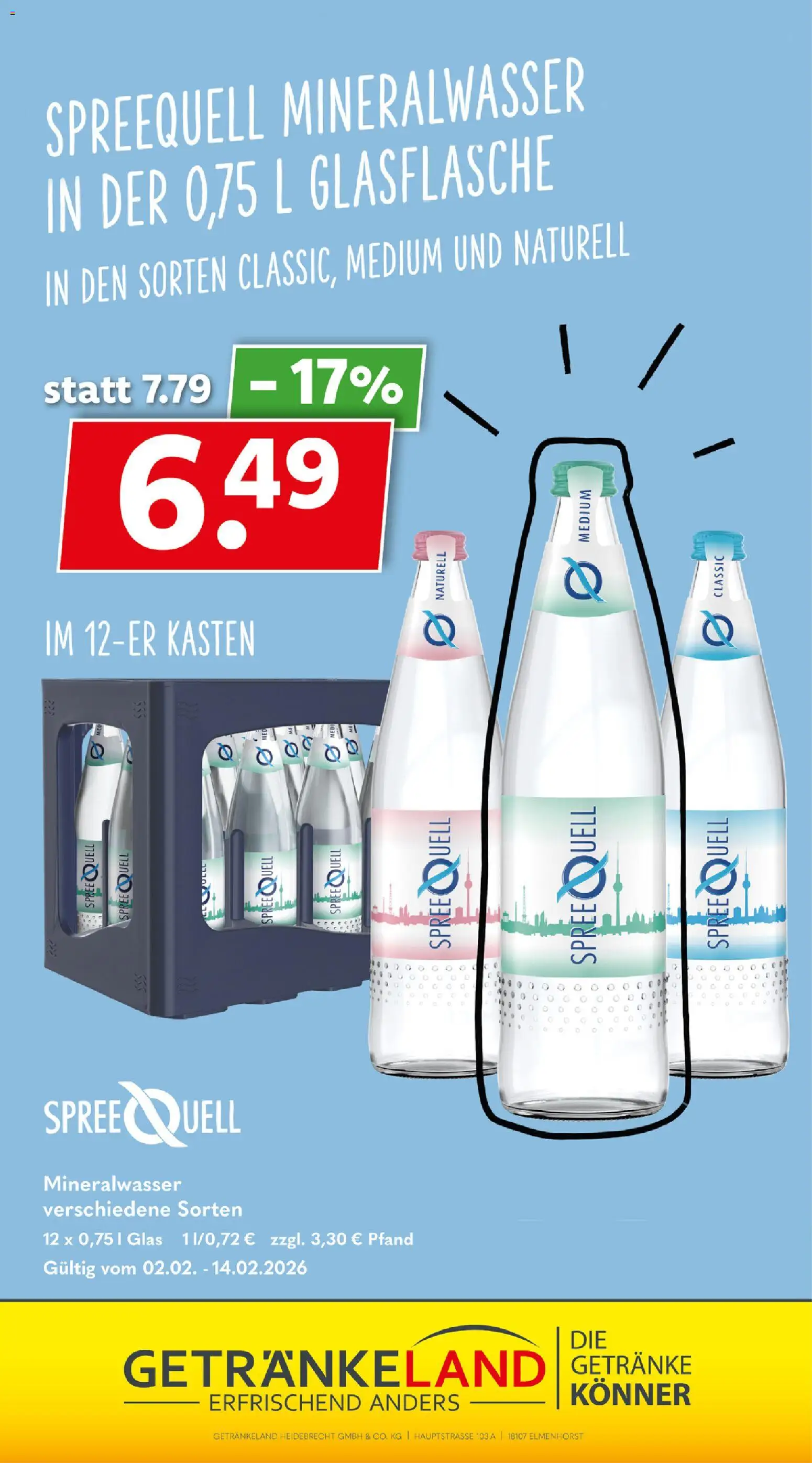 Getränkeland Prospekt 	 – gültig ab 02.02.2026 | Seite: 7 | Produkte: Mineralwasser