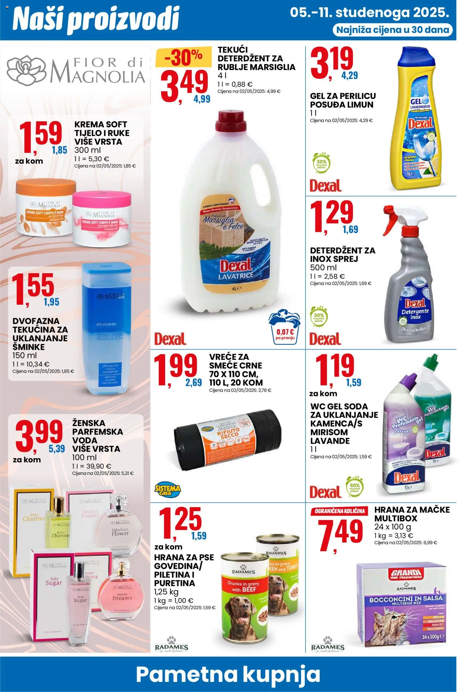 Eurospin katalog | vrijedi od 05.11.2025 | Stranica: 12 | Proizvodi: Piletina, Hrana za pse, Deterdžent, Hrana za mačke