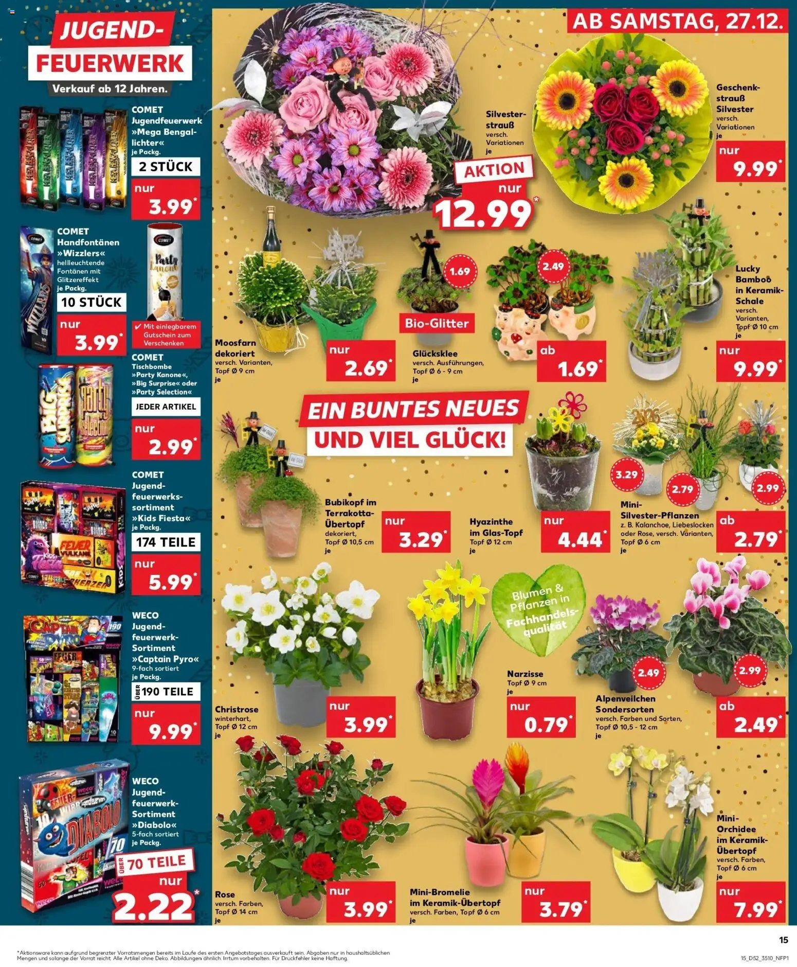 Kaufland prospekt Reichenbach Im Vogtland	 – gültig ab 28.12.2025 | Seite: 15 | Produkte: Orchidee, Blumen