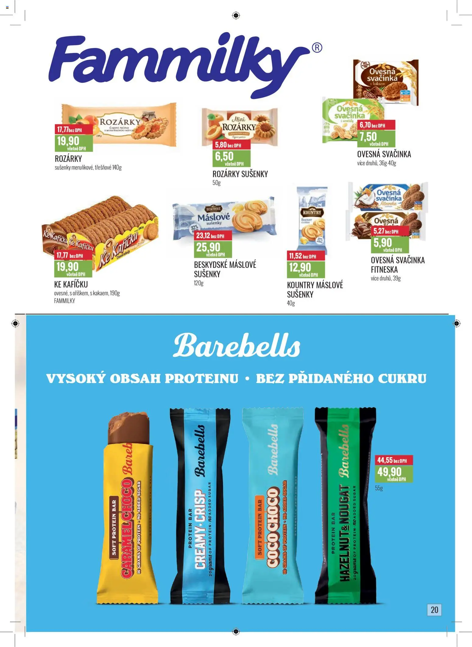 Ratio leták od 01.01.2026 | Strana: 21 | Produkty: Protein bar, Pečivo, Protein, Sušenky