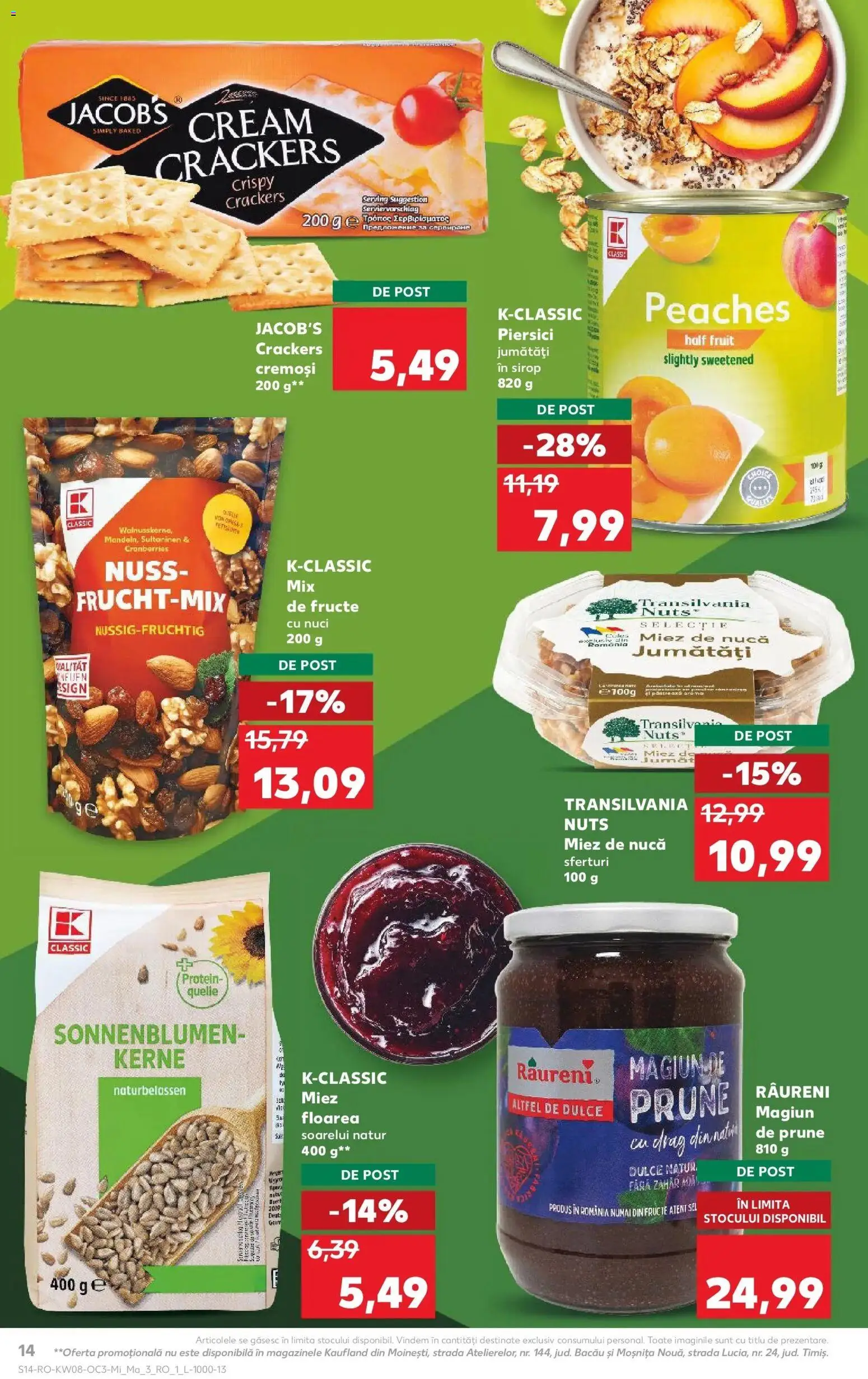 Noul catalog Kaufland – valabil de la 18.02.2026 | Pagină: 14 | Produse: Semințe, Prune, Fructe, Bant