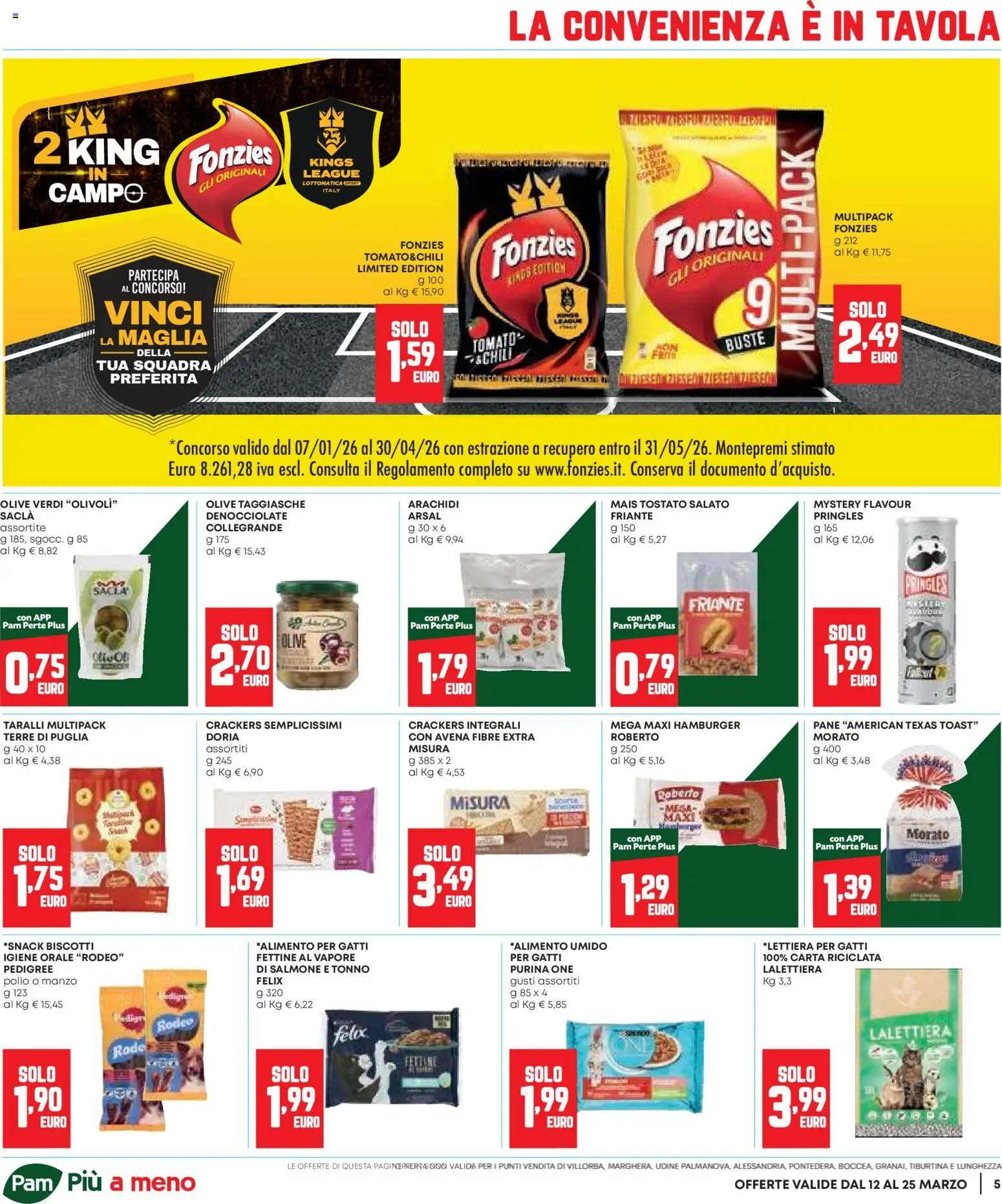 Volantino Panorama del 12.03.2026 | Pagina: 5 | Prodotti: Manzo, Biscotti, Olive, Arachidi