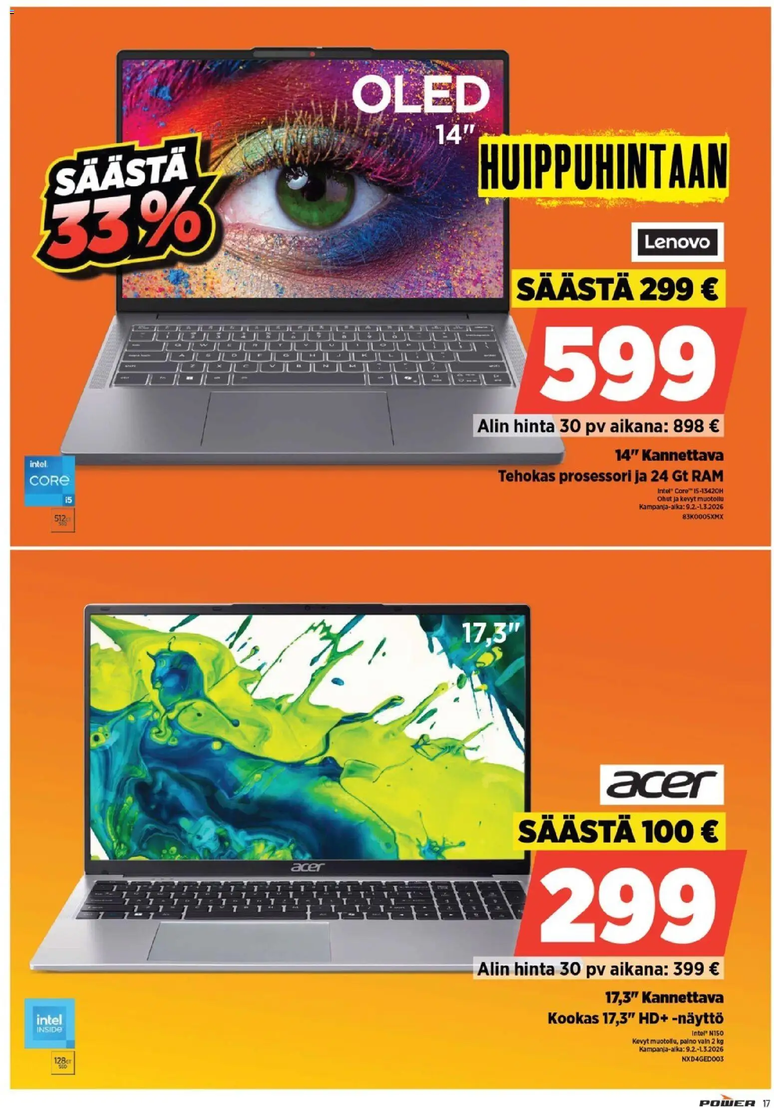 Power tarjoukset – voimassa 23.03.2026 alkaen | Sivu: 17 | Tuotteet: Näyttö